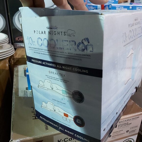 Therapedic Polar Nights Cooling Memory Foam Knee Pillow - Picture 7 of 12